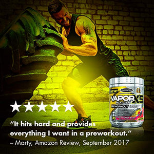 Pre Workout Powder | MuscleTech Vapor X5 | Pre Workout Powder for Men & Women | PreWorkout Energy Powder Drink Mix | Sports Nutrition Pre-Workout Products | Fruit Punch Blast (30 Servings)