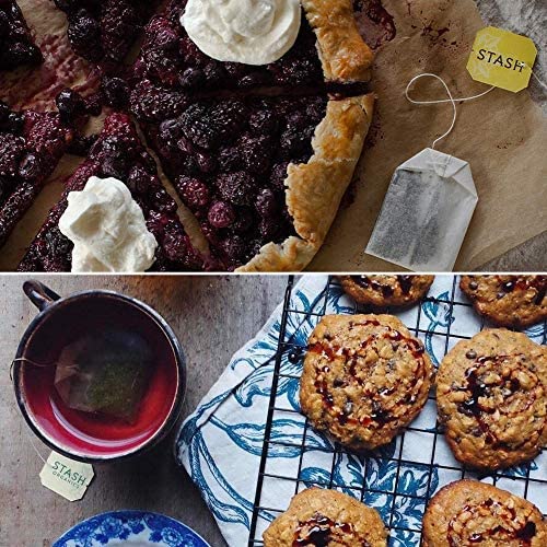 Stash Tea Bags Variety Pack - Herbal and Decaf - Caffeine Free Assorted Teas - Tea Sets for Women and Men - 50 Ct, 25 Different Flavors - 100% Handmade Cotton Pouch Included