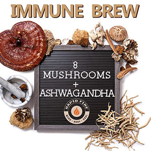 Rapidfire Immune Premium Brew Coffee with Immune Boosting Mushrooms and Ashwagandha, 16 Count