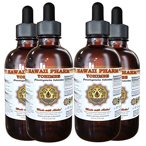 Yohimbe Liquid Extract, Yohimbe Liquid (Pausinystalia Yohimbe) Tincture 4x4 oz