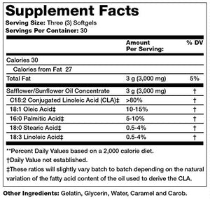 Olympian Labs CLA, 3000 mg per Serving, 90 softgels, 30 Servings