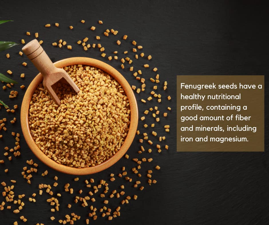 SVATV Organic Fenugreek Seed Powder (Methi Seeds Ground) Certified USDA Organic, Ancient Indian Herbs & Spices, Perfect for Cooking, Baking & Multi-Health Benefits Hair or Skin | 227g, 0.5lb, 8oz