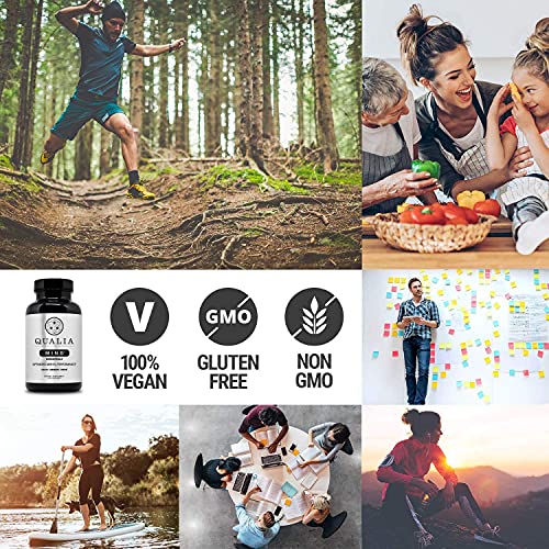 Qualia Mind Essentials Nootropics 100ct | The Brain Supplement for Focus, Supporting Memory, Mental Clarity, Energy, Reasoning, and Concentration with Ginkgo biloba, Bacopa monnieri, Celastrus