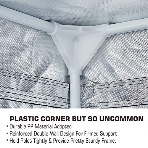 TopoGrow Grow Tent Complete Kit 300W LED Grow Light Full-Spectrum Indoor Hydroponics 24"X24"X48" Grow Tent 4" Ventilation Kit with Hangers,Hygrometer, Shear, Timer,Trellis Netting 2'X2' Setup