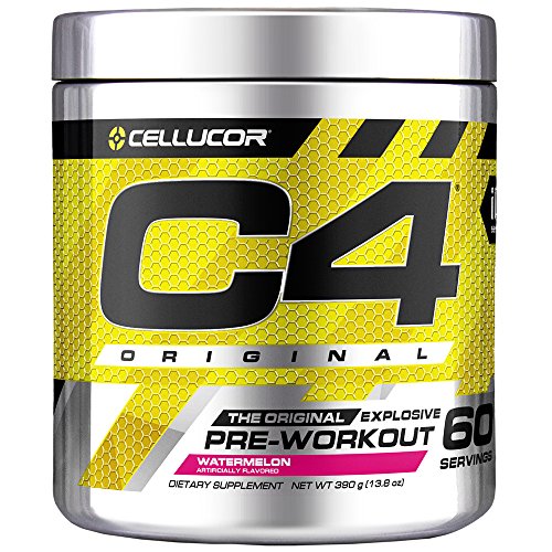 C4 Original Pre Workout Powder Watermelon | Vitamin C for Immune Support | Sugar Free Preworkout Energy for Men & Women | 150mg Caffeine + Beta Alanine + Creatine | 60 Servings