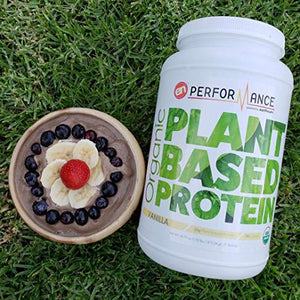 EarthNutri Organic Plant Based Protein Caramel Coffee Certified Organic Plant Sources, PANMOL B Complex, Quinoa Sprouts, Pea Protein, Hemp Protein, Oat Bran, Flax Seed Protein 31.49 oz